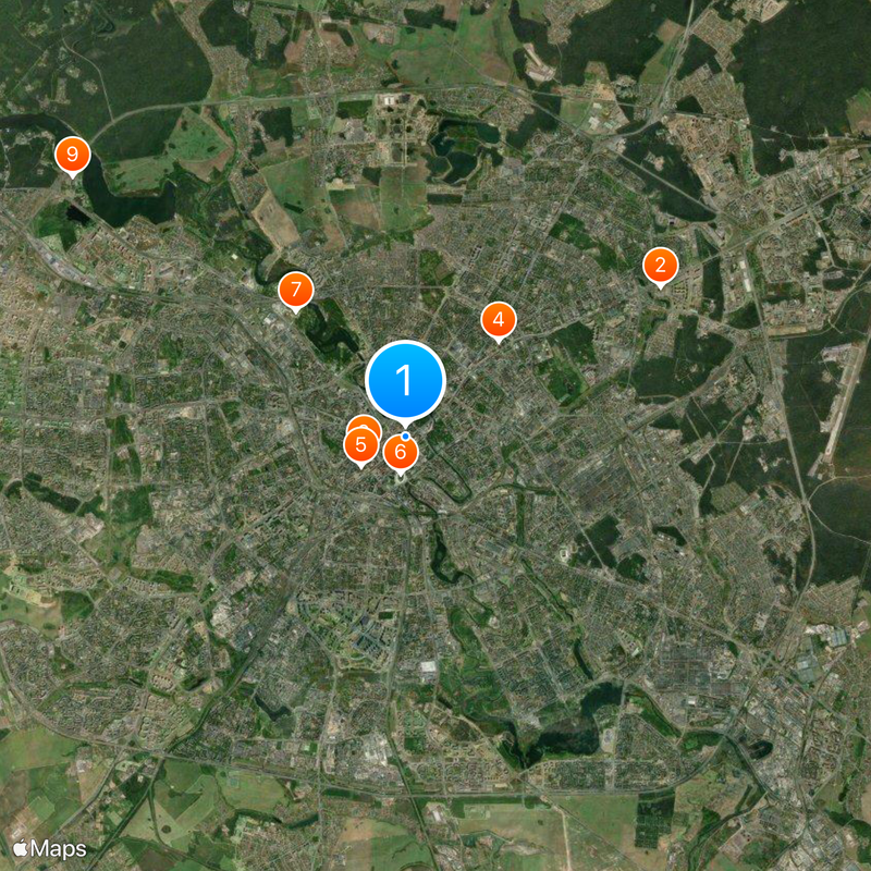 Mińsk Mapa
