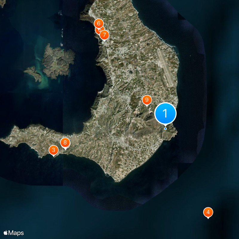 Ancient Thera Map