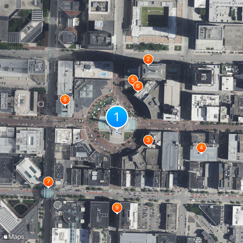 Soldiers' and Sailors' Monument Mapa