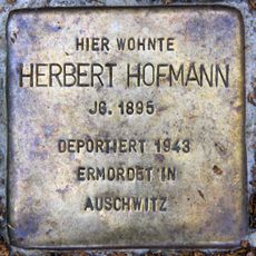 Stolperstein en memoria de Herbert Hofmann