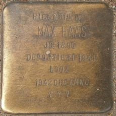 Stolperstein dedicated to Max Haas