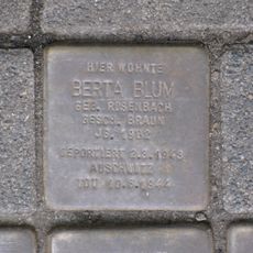 Stolperstein en memoria de Berta Blum
