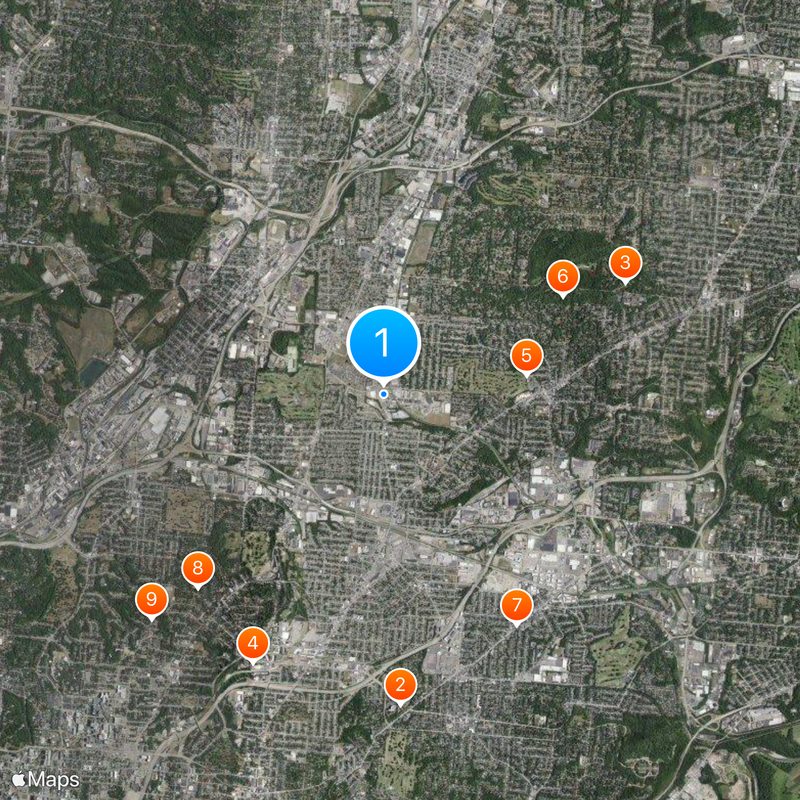 Cincinnati Gardens Mapa