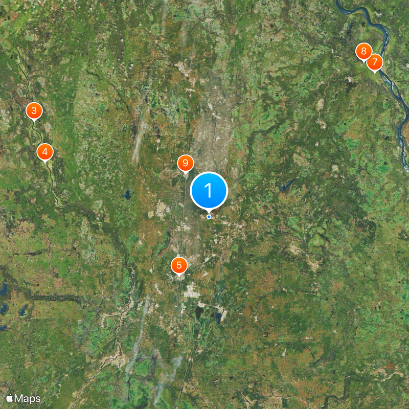 Plesetsk Cosmodrome Map