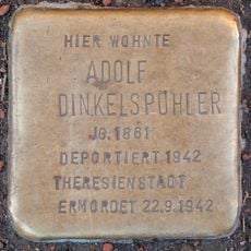 Stolperstein dedicated to Adolf Dinkelspühler