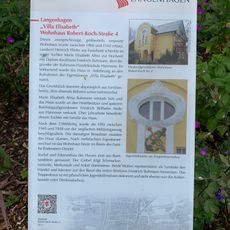 GLIEM Tafel 34 „Villa Elisabeth“ - Wohnhaus Robert-Koch-Straße 4