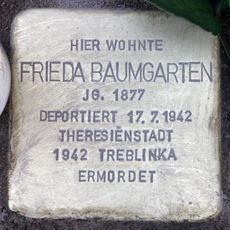 Stolperstein dedicated to Frieda Baumgarten