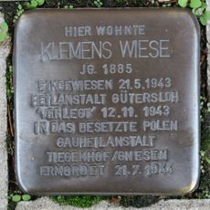 Stolperstein en memoria de Klemens Wiese