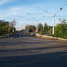 Most ke smyčce tramvají Ústřední dílny DP