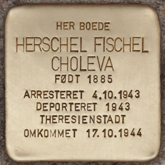 Stolperstein en memoria de Herschel Fischel Choleva