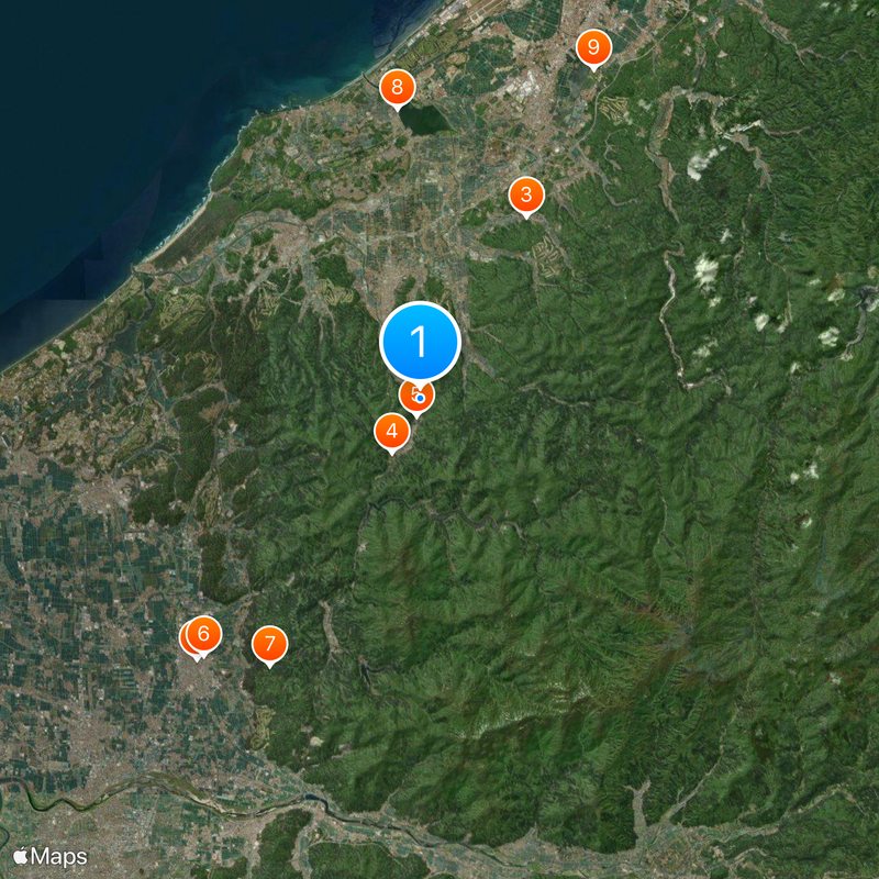 Yamanaka Onsen Map