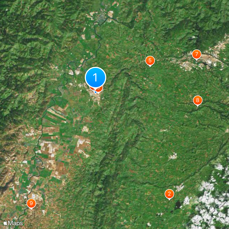 Cartago Municipality Map