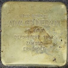 Stolperstein en memoria de Alma Grünebaum
