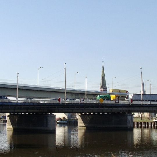 Portowy bridge in Szczecin