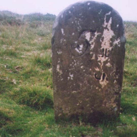 Milestone, exNR, east of Cumbria/Durham boundary signs