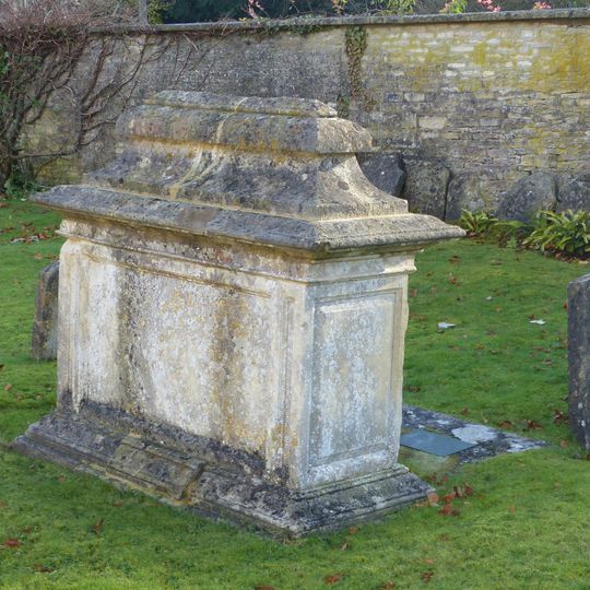 John Marchant monument in the churchyard approximately 20 metres south of chancel to Church of St Mary