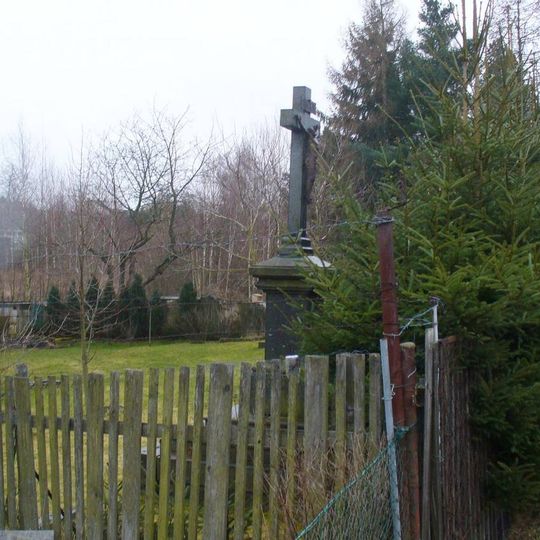 Kříž v Tyršově ulici poblíž nádraží v Jiříkově