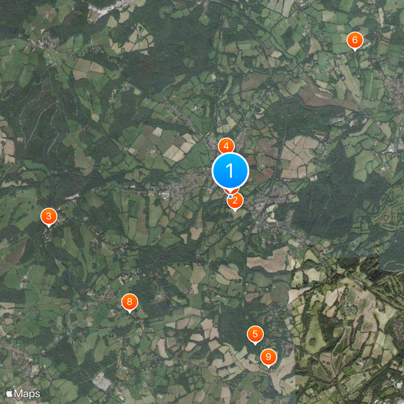 Abbazia di Battle Mappa