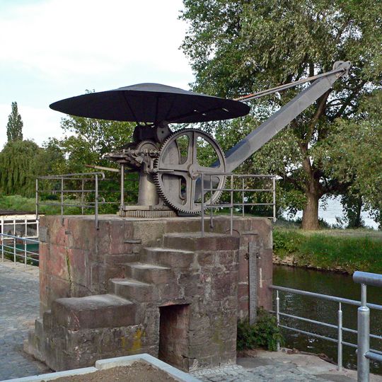 Historischer Ladekran