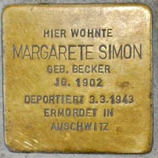 Stolperstein en memoria de Margarete Simon
