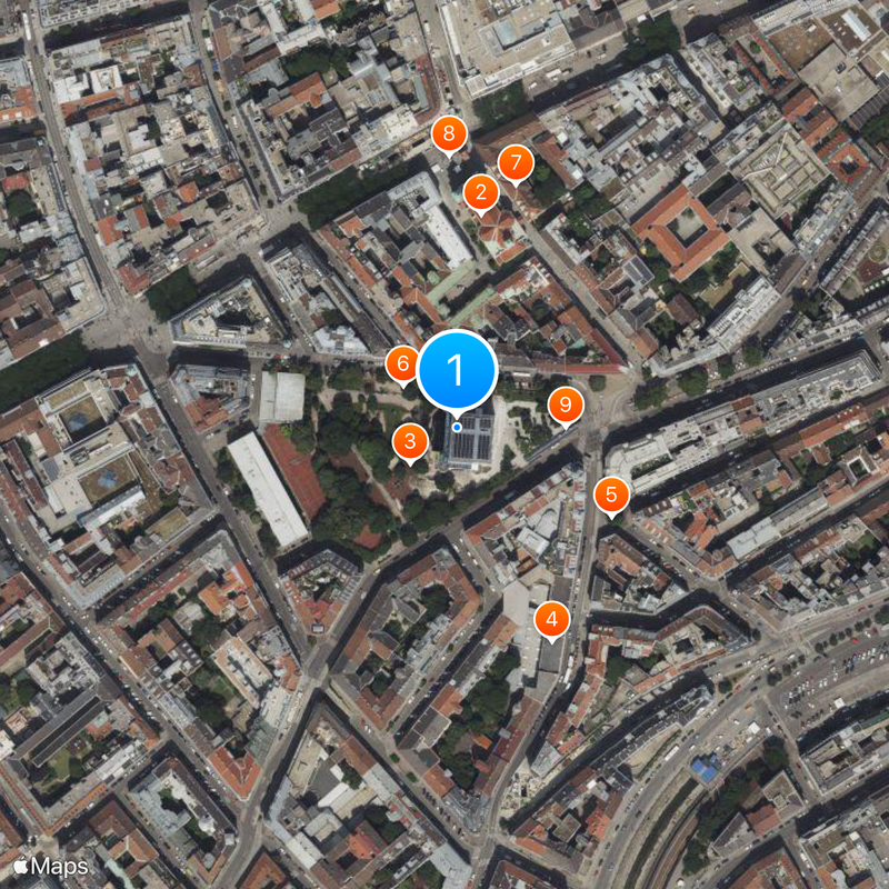 Haus des Meeres Mapa