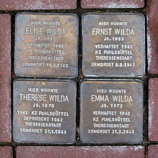 Stolperstein en memoria de Ernst Wilda