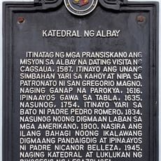 Cathedral of Albay historical marker