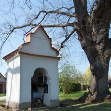 Kaple v Předních Zborovicích mezi lipami