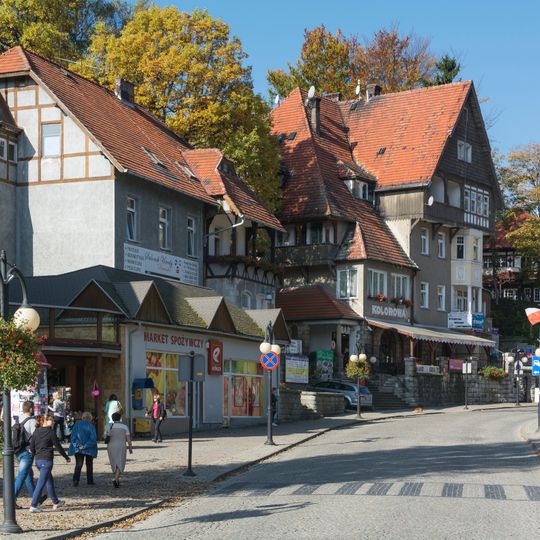 Historic urban structure of Polanica-Zdrój