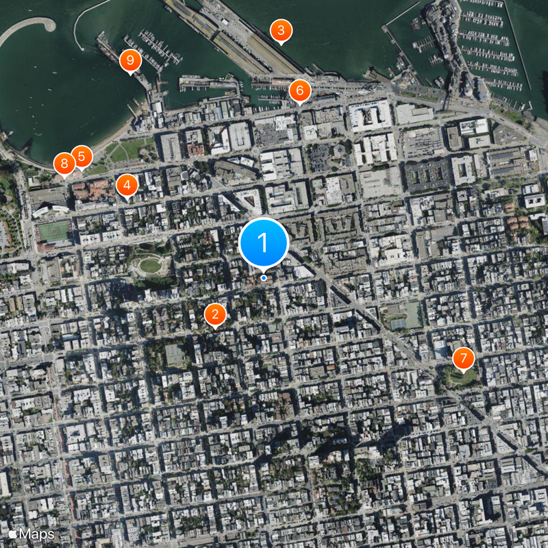 San Francisco Art Institute Mappa