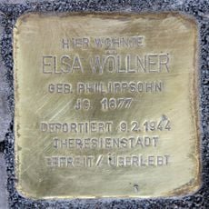 Stolperstein em memória de Elsa Wöllner