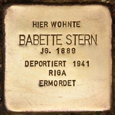 Stolperstein dedicated to Babette Stern