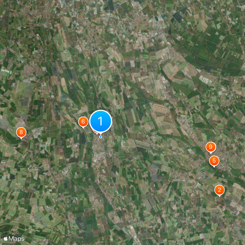 Isola della Scala Map