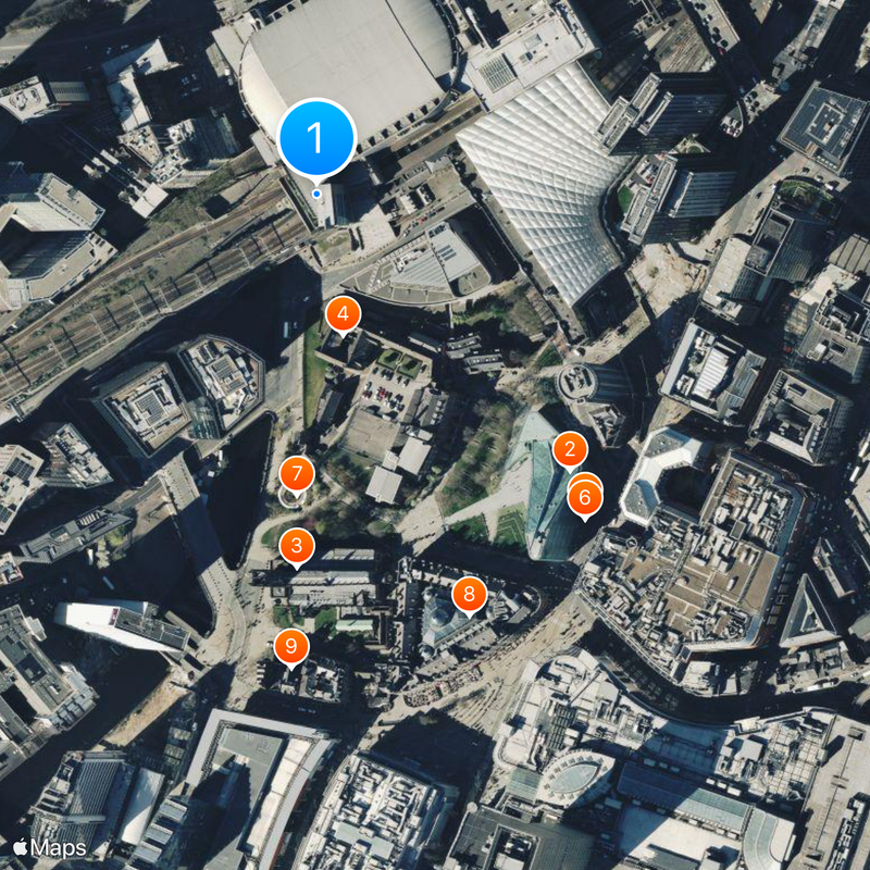 Manchester Victoria Carte