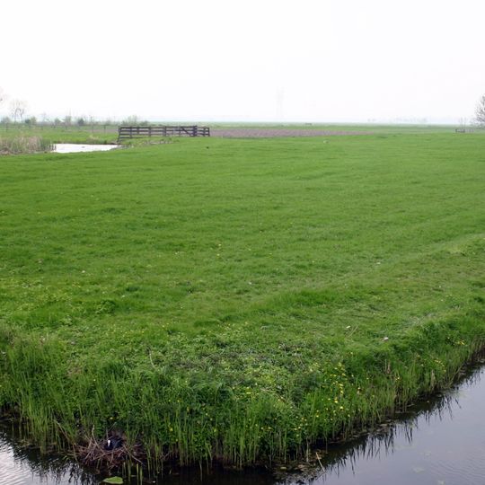 Terrein waarin sporen van een begraving