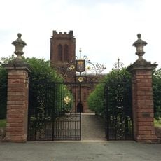 Churchyard gates, piers and wing walls