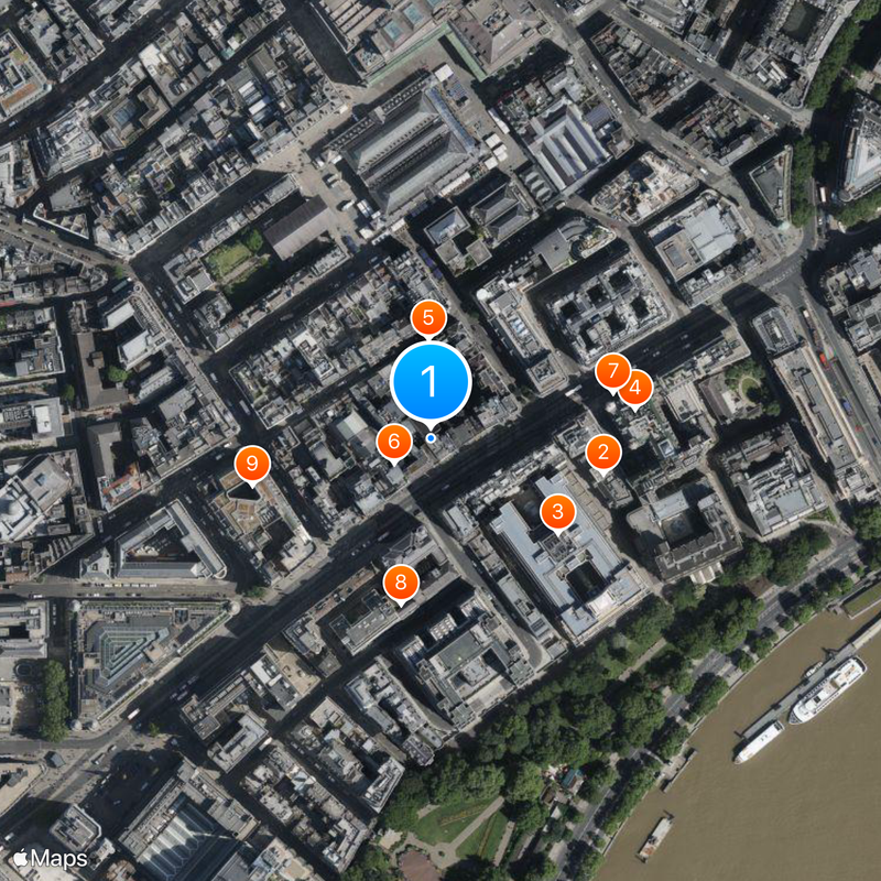 Vaudeville Theatre Karte