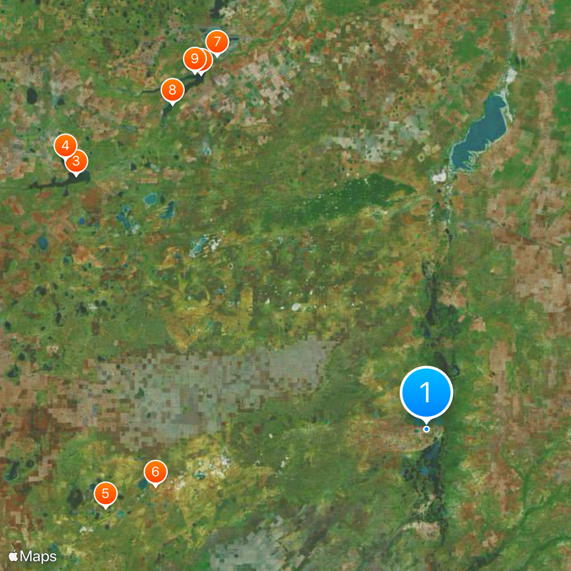 Naurzum Nature Reserve Map