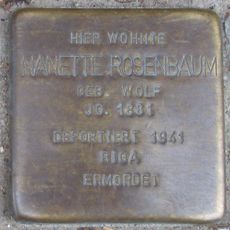 Stolperstein en memoria de Nanette Rosenbaum
