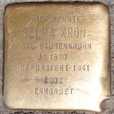 Stolperstein en memoria de Selma Kron