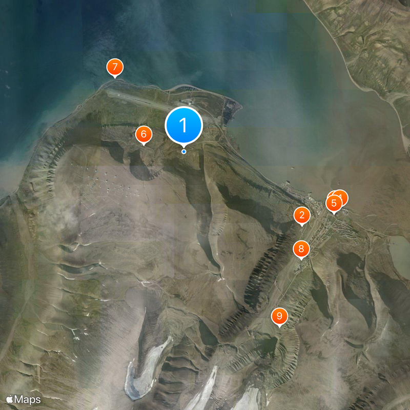 Wereldzadenbank op Spitsbergen Kaart