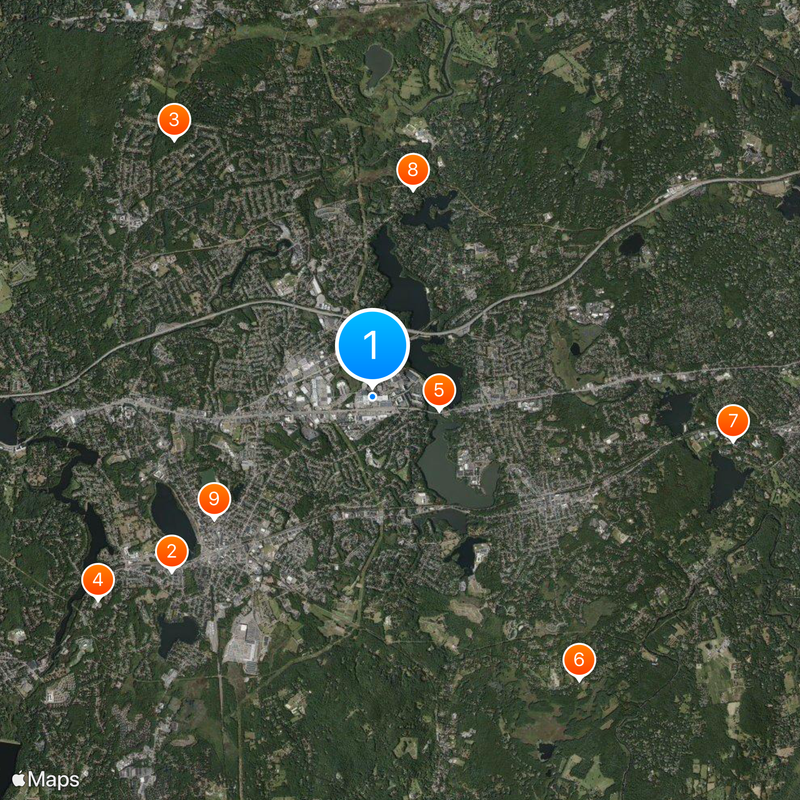 Natick Mall Map