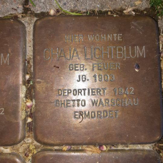 Stolperstein für Chaja Lichtblum