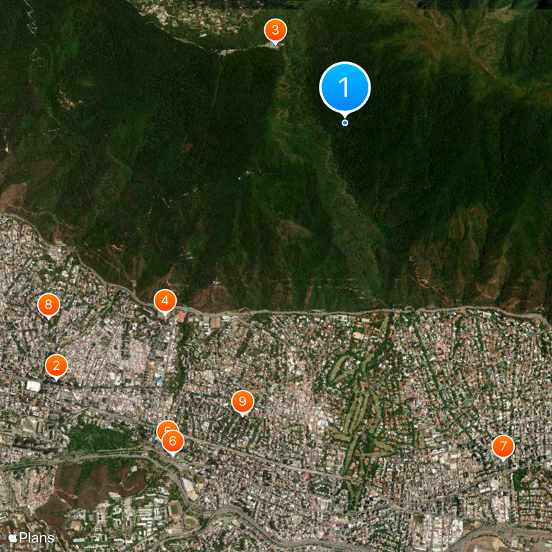 Parco nazionale di El Ávila Mappa