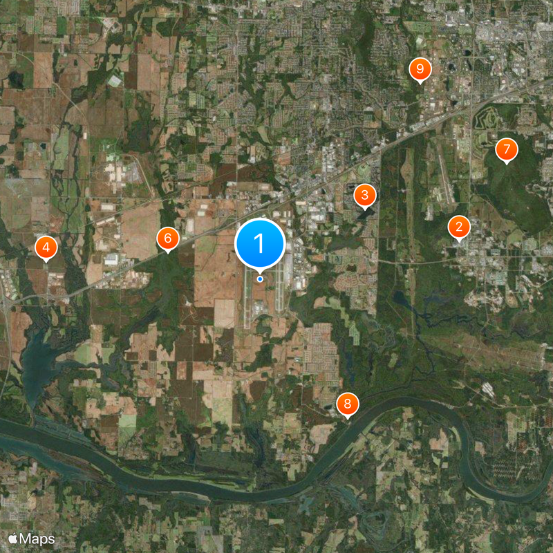Huntsville International Airport Map