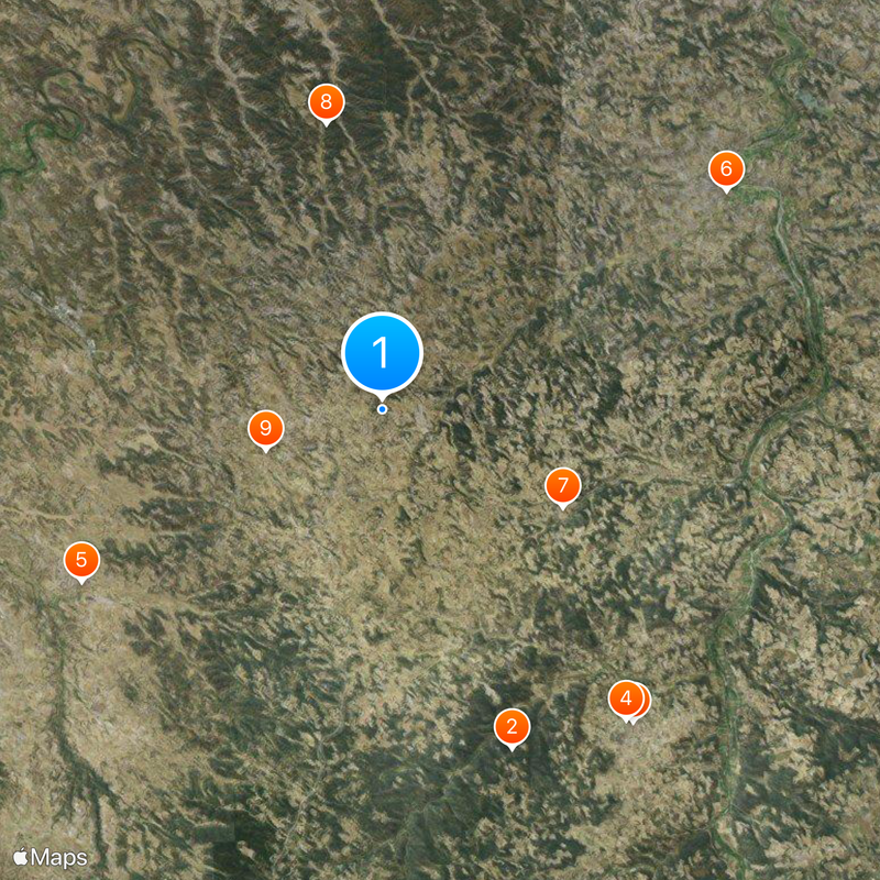 41st parallel north Map