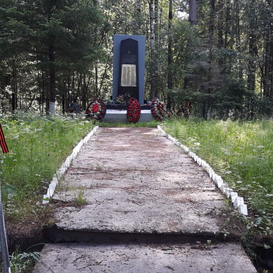 Mass grave of Soviet soldiers