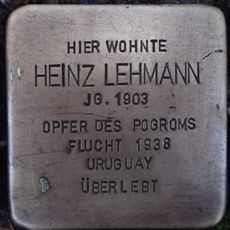 Stolperstein dedicated to Heinz Lehmann