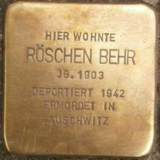 Stolperstein à la mémoire de Röschen Behr