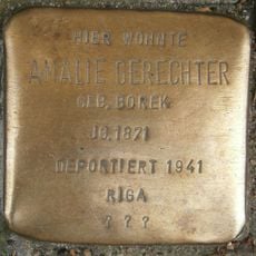 Stolperstein dedicated to Amalie Gerechter